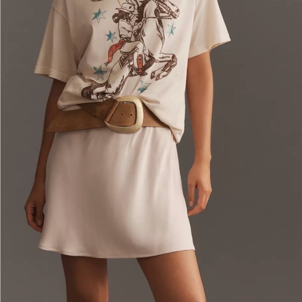 Anthropologie Letluv Horse Western Graphic Boyfriend Tee Sz XS B34